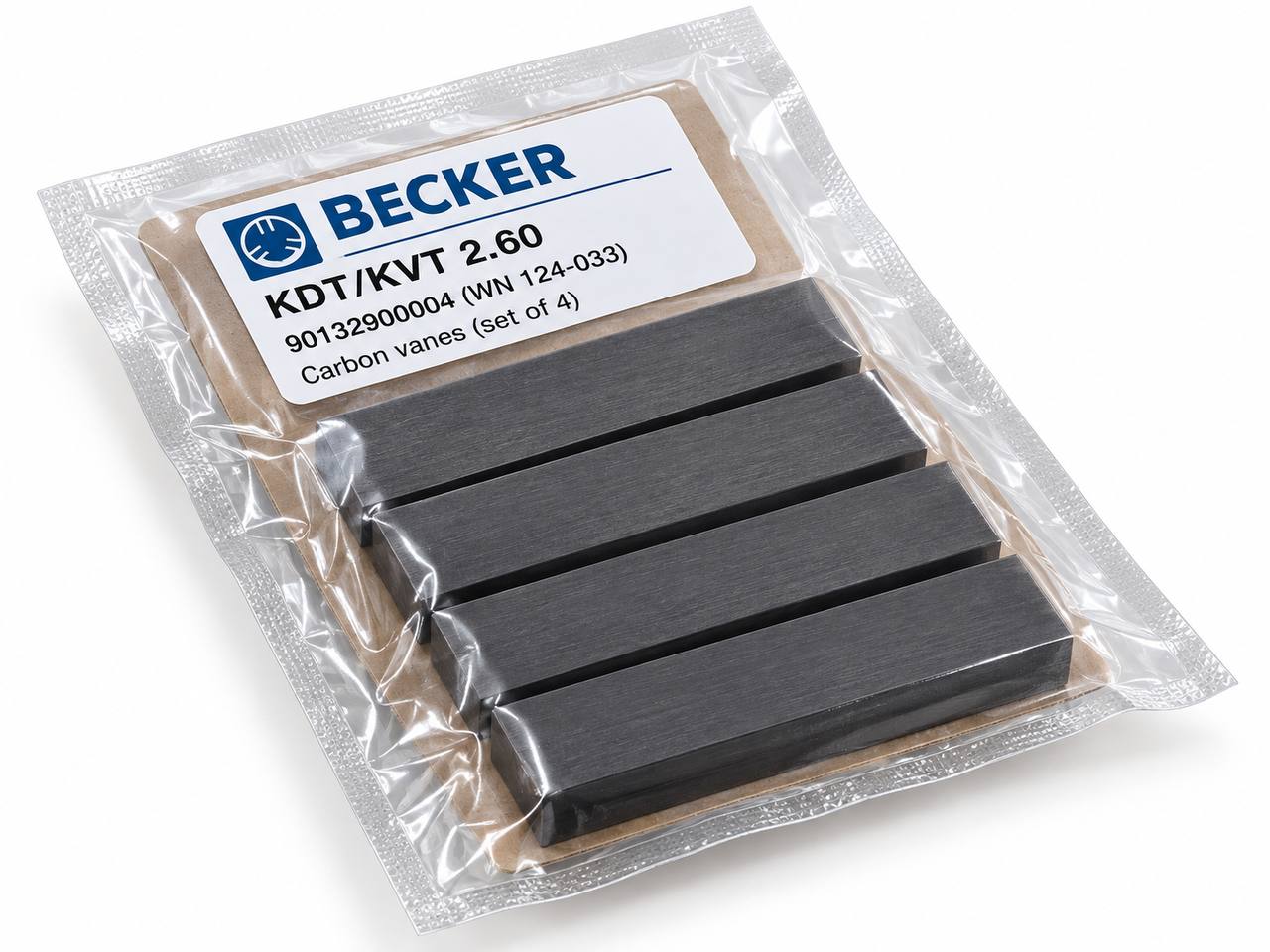 Комплект графитовых лопаток Becker KDT / KVT 2.60, 4 шт. (арт. 90132900004)